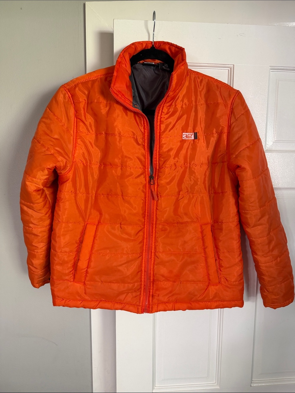 Youth 32 Degrees Orange Puffer Jacket
